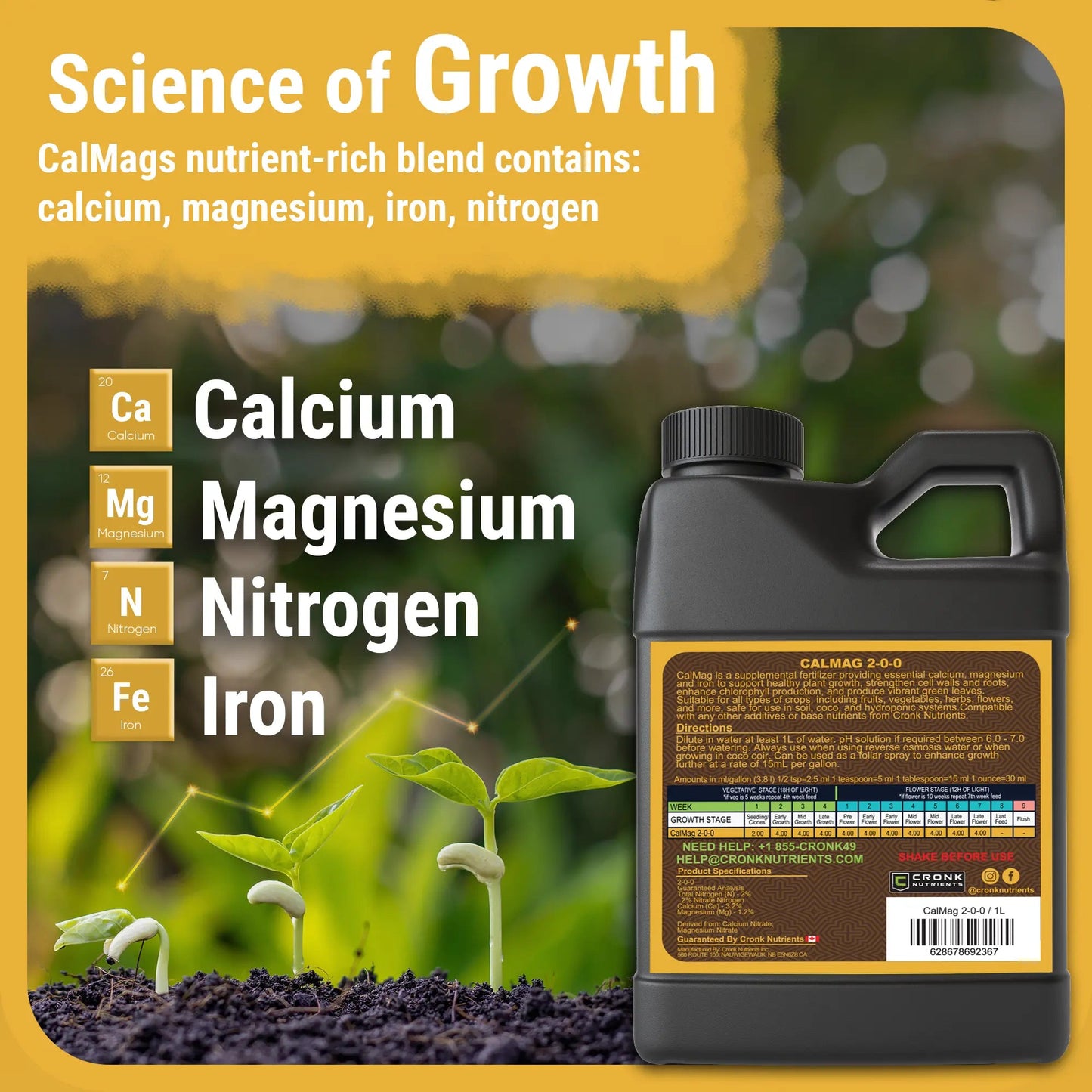 CalMag 2-0-0 | Complete Calcium, Magnesium and Iron Plant Supplement