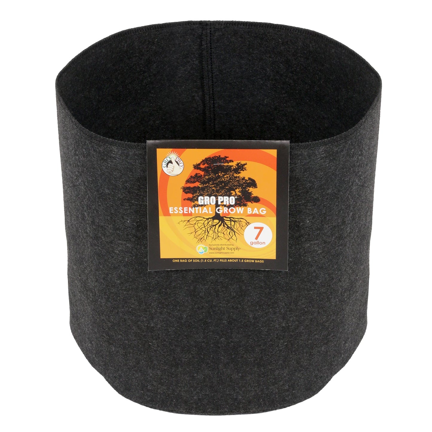 Gro Pro Essential Round Fabric Pot - No Handles
