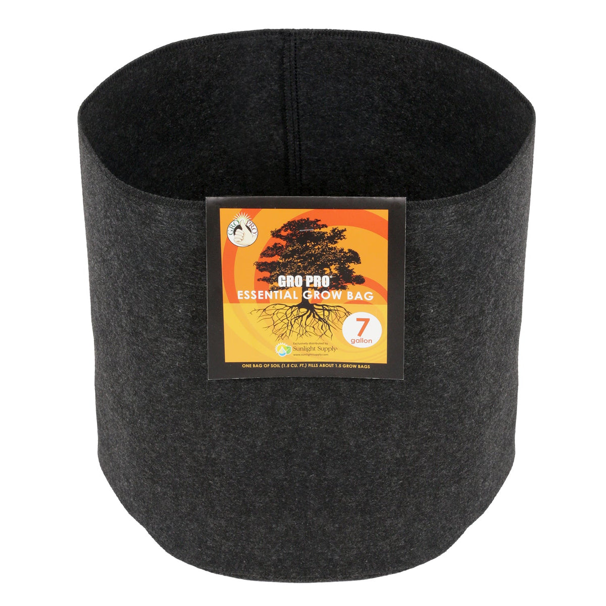 Gro Pro Essential Round Fabric Pot - No Handles